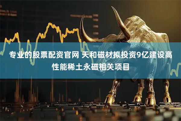 专业的股票配资官网 天和磁材拟投资9亿建设高性能稀土永磁相关项目