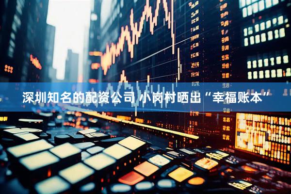 深圳知名的配资公司 小岗村晒出“幸福账本”