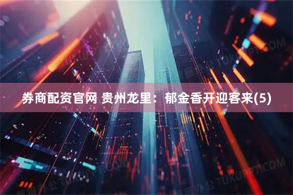 券商配资官网 贵州龙里：郁金香开迎客来(5)