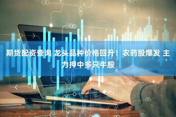 期货配资查询 龙头品种价格回升！农药股爆发 主力押中多只牛股
